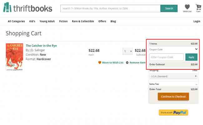 Thriftbooks Coupon Code 2022 Thriftbooks Coupon Details